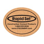 Custom 3 1/2" x 4 1/2" Oval Shape Solid Cork Coasters