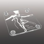Etched Acrylic Coasters with Logo
