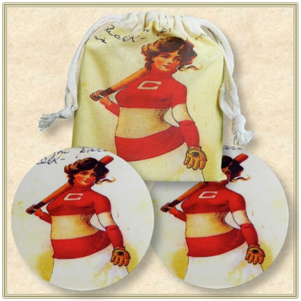 Logo Branded 2 Round Coaster Pouch Set - Full Bleed Bag print Logo Branded 2 Round Coaster Pouch Set - Full Bleed Bag print