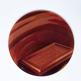 USA Made Round Acrylic Coasters w/Cork Back (3.5") with Logo