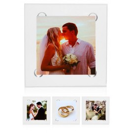 Personalized 4&amp;amp;amp;amp;amp;quot; Square Glass Coaster - Full Color