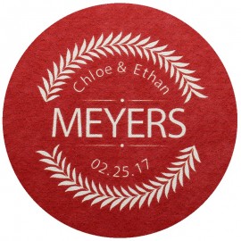 Pulpboard Coasters - 3.5" Round with Logo