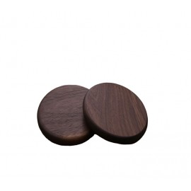 Promotional Flat Style Black Walnut Coaster