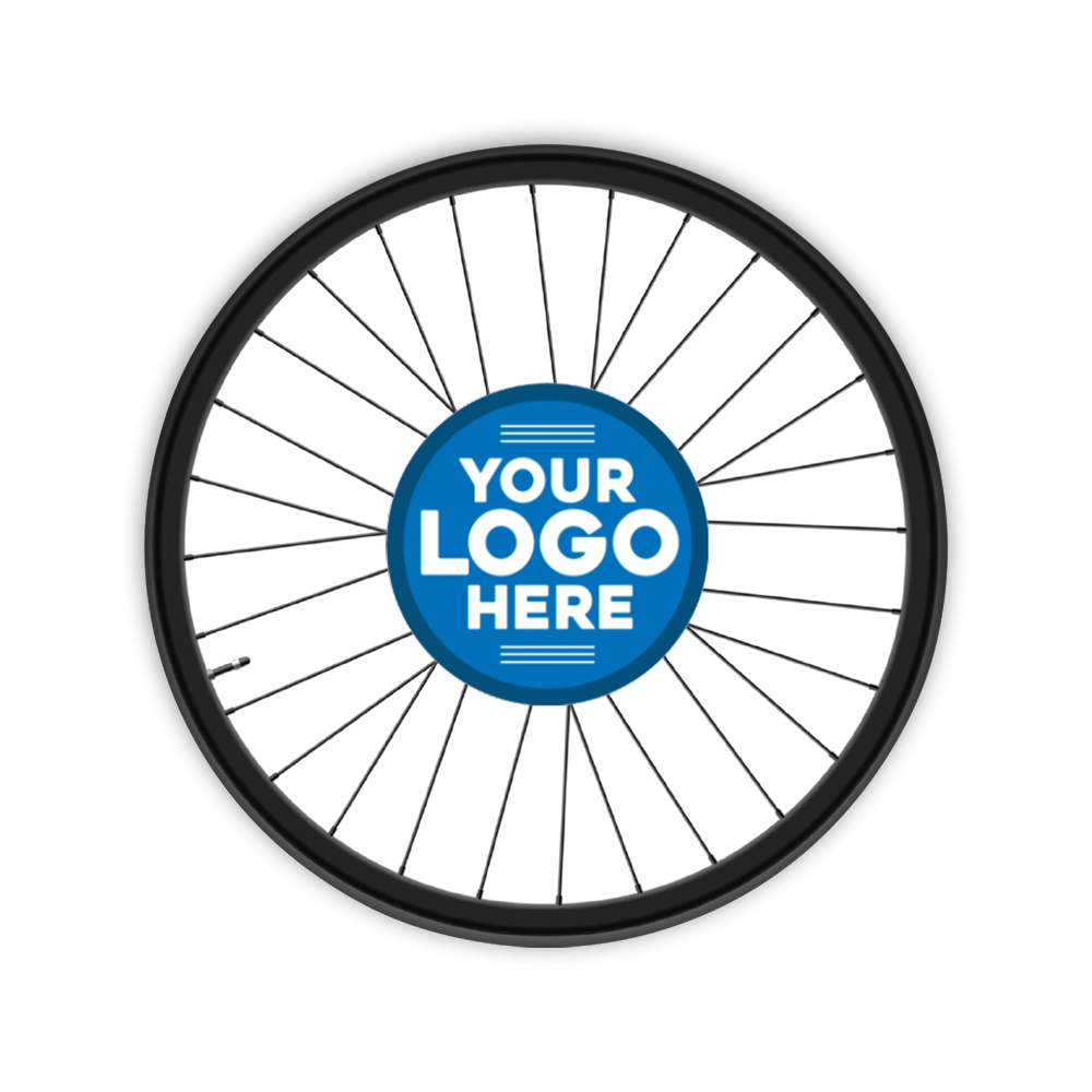 Promotional 40 Pt. 4" Cycling Wheel Pulpboard Coaster with Full-Color on 1 or 2 Sides