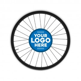 Promotional 40 Pt. 4" Cycling Wheel Pulpboard Coaster with Full-Color on 1 or 2 Sides