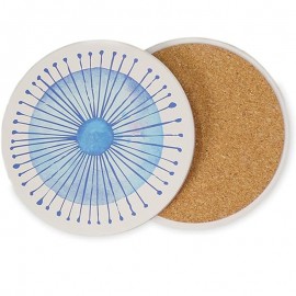 Promotional Ceramic Stone Coaster with Cork Base