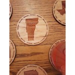 Custom Hardwood State Coasters