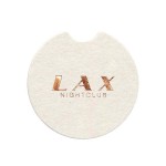 40 pt High Density Coaster, 2.5" Car with Logo