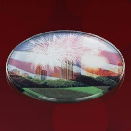 Spectra Coaster - 4" Round with Logo  Spectra Coaster - 4" Round with Logo