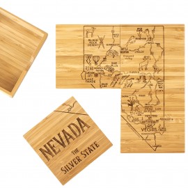 Personalized Nevada Puzzle Coaster Set  Personalized Nevada Puzzle Coaster Set