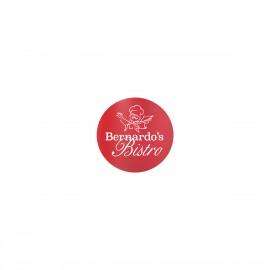 3" Red Round Silicone Coaster with Logo  3" Red Round Silicone Coaster with Logo