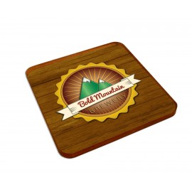 Customized Custom Acrylic Drink Coasters- cork back