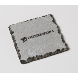 Logo Branded Chiseled Edge Coaster w/Accent Wash