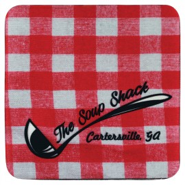 Customized 4" x 4" Sublimatable Square Neoprene Coaster  Customized 4" x 4" Sublimatable Square Neoprene Coaster