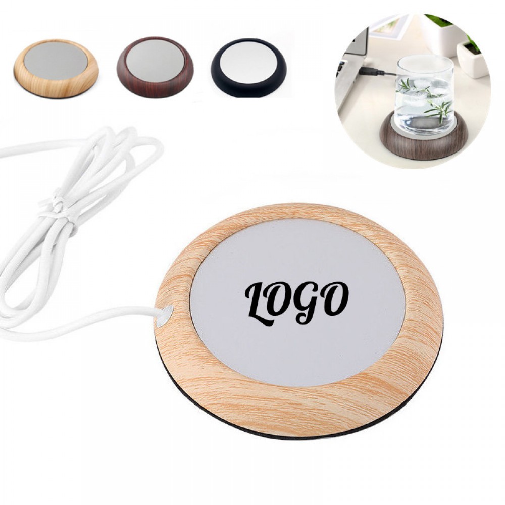 Promotional Round USB Constant Temperature Heating Cup Coaster