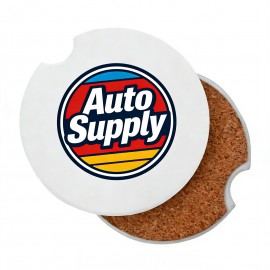 Ceramic Absorbent Car Coaster (Full Color Print) with Logo