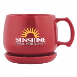12 Oz. Souper Mug & Coaster/ Lid Set with Logo  12 Oz. Souper Mug & Coaster/ Lid Set with Logo