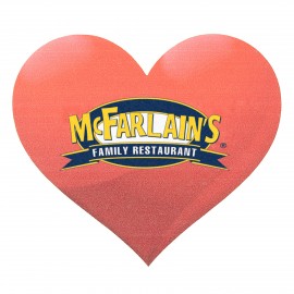 Full Color Process 60 Point Heart Pulp Board Coaster with Logo