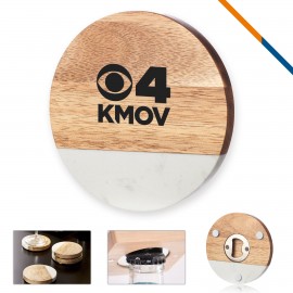 Custom Holiday 2in1 Wood Coaster