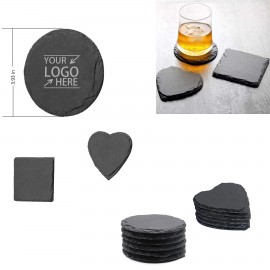Logo Branded Natural Slate Stone Coaster