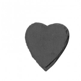 Heart Shaped Slate Coaster with Logo