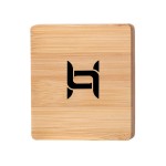 Bamboo Coaster with Opener with Logo