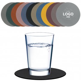 Non-Slip Non-Stick Waterproof Leather Coaster with Logo