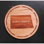 Promotional 3.5" - North Dakota Hardwood Coasters