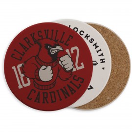 Personalized Round Ceramic Coaster: Single