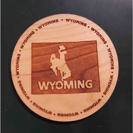Logo Branded Hardwood State Coasters