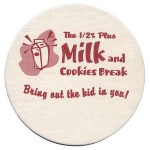 Personalized 45 pt Pulpboard Coaster, 3.5" Round