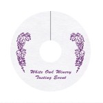 14 pt Budgetboard Coaster, 2.75" Wine Tag with Logo