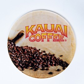 Customized USA Made Round Acrylic Coasters w/ Cork Back (4")