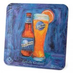 Custom Imprinted Medium Weight Round or Square Coaster (3.5" and 4")