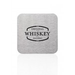 Carson Stainless Steel Square Coasters Custom Imprinted