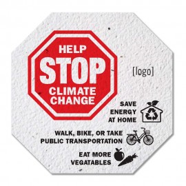 Promotional Earth Day Seed Paper Octagon  Promotional Earth Day Seed Paper Octagon