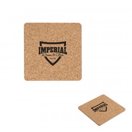 Square Cork Coaster with Logo