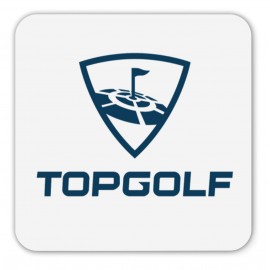 40 pt. Pulpboard Coaster, 3.5" Square with Logo