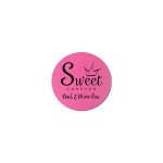 Customized 3" Pink Round Silicone Coaster
