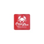 Promotional 3" Red Square Silicone Coaster