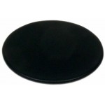 4" Classic Black Leather Round Coaster Custom Printed