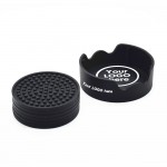 Silicone Drink Coaster with Holder Set of 6 with Logo