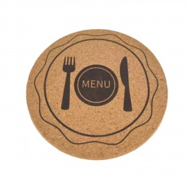 Eco-friendly Round Cork Wood Coaster with Logo