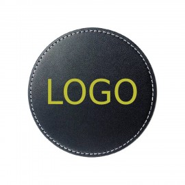 Custom Round Leather Coaster  Custom Round Leather Coaster