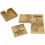 Custom Texas Puzzle Coaster Set