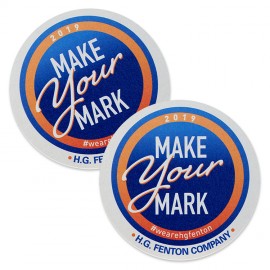 60 Point 4"Pulp Board Coasters, DIGITAL PRINT-Round with Logo