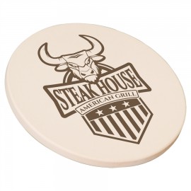 4.25" Sublimatable Round Sandstone Coaster with Logo