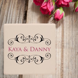 Customized Square Personalized Ceramic Coasters