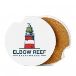 Logo Branded Full Color Ceramic Car Coaster