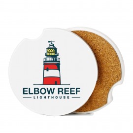 Logo Branded Full Color Ceramic Car Coaster